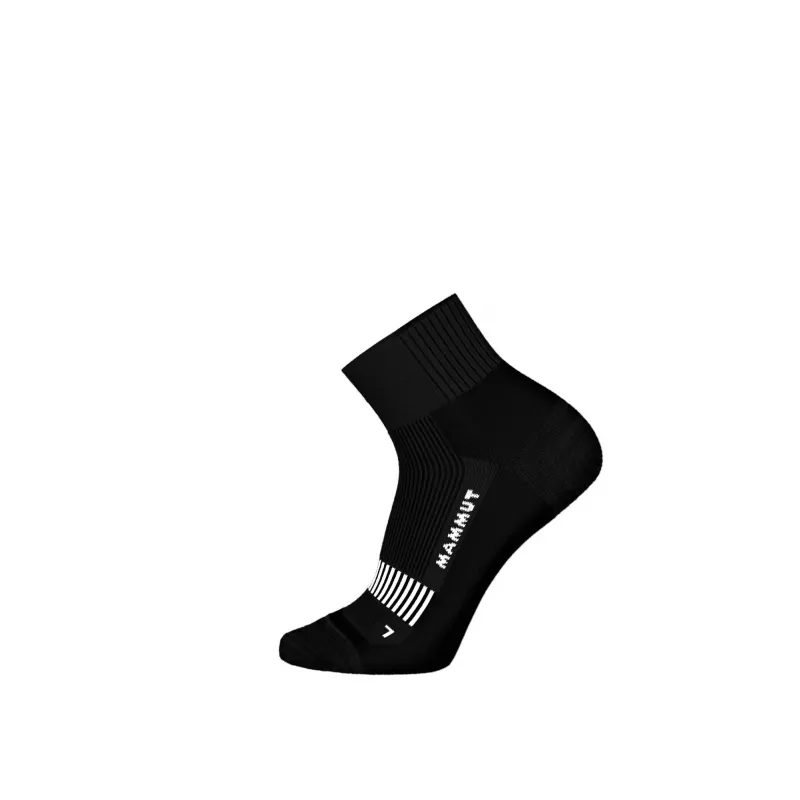 Mammut Hiking Full Cushion Quarter Socks Black-White
