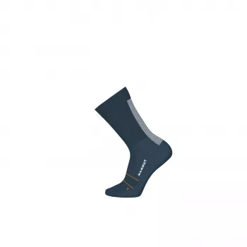 Mammut Trail Running Targeted Cushion Crew Socks Deep Ice-Tangerine