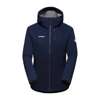 Mammut Ultimate Comfort SO Hooded Women's Softshell Jacket Marine