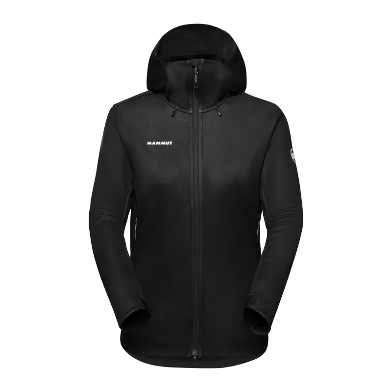 Mammut Ultimate VII SO Moteriška Striukė Su Gobtuvu Softshell Juoda