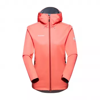 Mammut Ultimate VII SO moteriška gobtuvo minkšto apvalkalo striukė, spalva Salmon