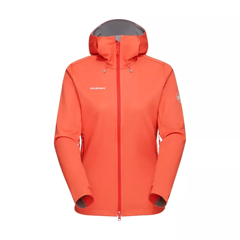 Mammut Ultimate VII SO Moteriška Softshell Striukė su Goobtu, Persikų Spalva