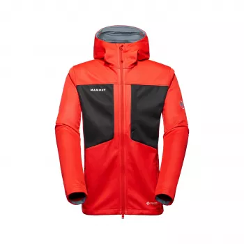 Mammut Ultimate VIII SO Hooded Vyriška Softshell Striukė Spicy-Black