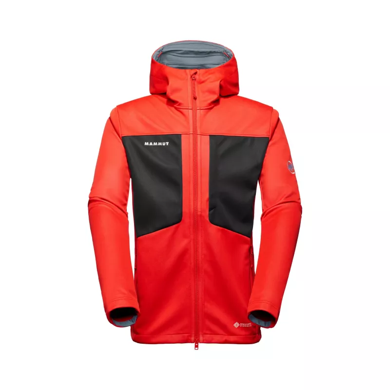 Mammut Ultimate VIII SO Hooded Vyriška Softshell Striukė Spicy-Black