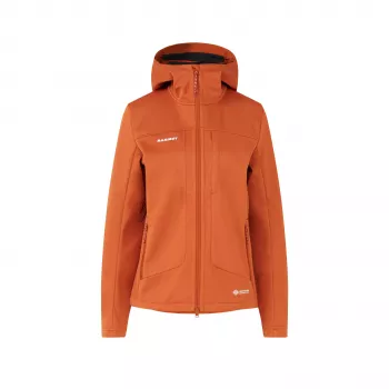 Mammut Ultimate VIII SO Hooded moteriška striukė su GORE-TEX Infinium Windstopper Softshell – Autumn Larice