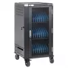 Manhattan 30-Bay nešiojamųjų kompiuterių įkrovimo spinta/vežimėlis per AC adapterį (ES) - užrakinama plieninė spinta, 220-240V, 2300W, CEE 7/7 kištukas, 3m laidas, 4 ratukai