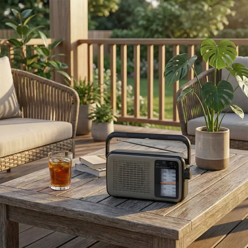 Manta MARDI919BK San Remo Black nešiojamas radijo imtuvas su Bluetooth, FM/AM, USB, SD kortele, AUX