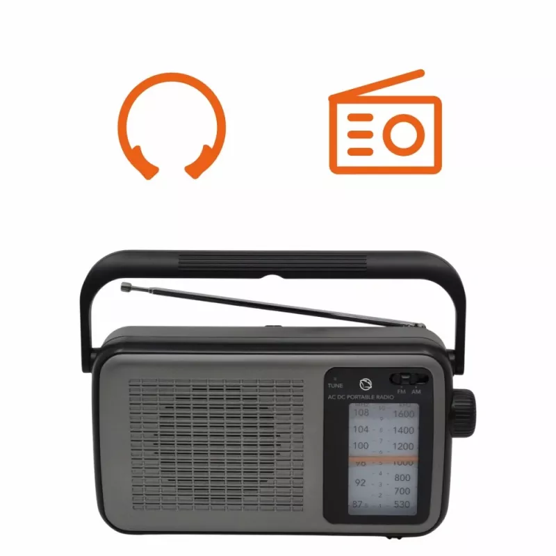 Manta MARDI919BK San Remo Black nešiojamas radijo imtuvas su Bluetooth, FM/AM, USB, SD kortele, AUX