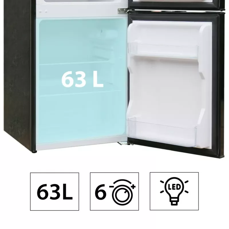 Manta MM545DBK Šaldytuvas 88L Juodas