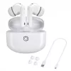 Manta MTWS008W Rytmo White True Wireless Bluetooth 5.0 ausinės su įkrovimo dėklu