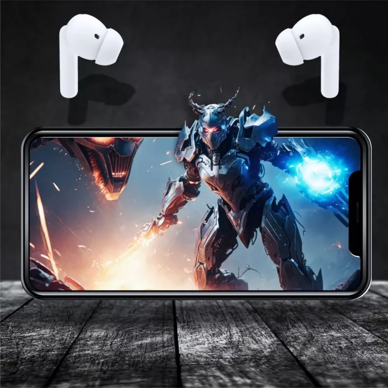 Manta MTWS008W Rytmo White True Wireless Bluetooth 5.0 ausinės su įkrovimo dėklu