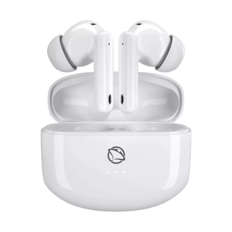 Manta MTWS008W Rytmo White True Wireless Bluetooth 5.0 ausinės su įkrovimo dėklu