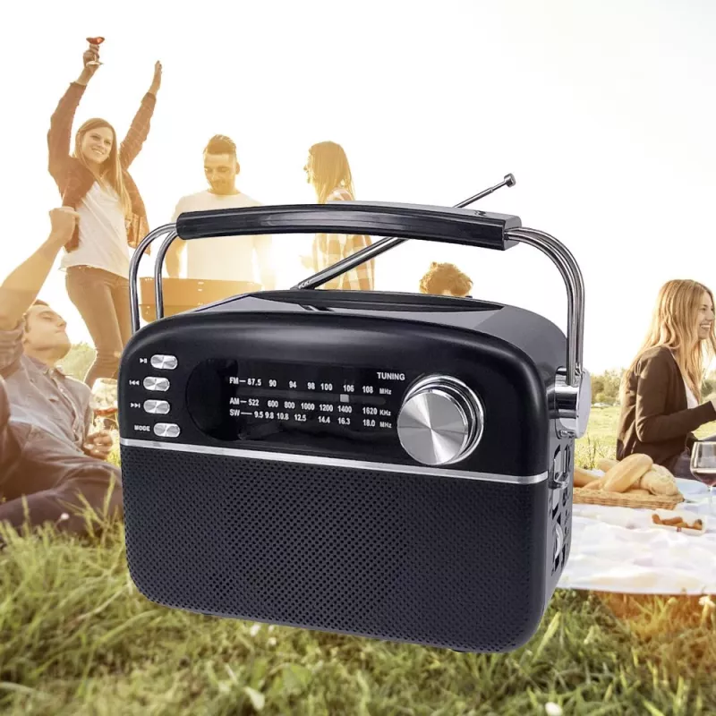 Manta RDI918B Nešiojamas CD grotuvas su FM radiju, MP3 atkūrimu, USB ir AUX įvestimi, juodas