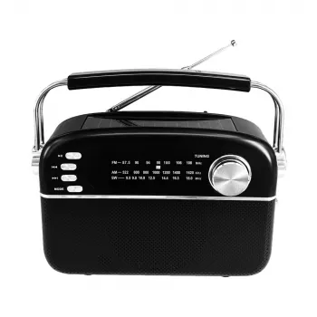 Manta RDI918B Nešiojamas CD grotuvas su FM radiju, MP3 atkūrimu, USB ir AUX įvestimi, juodas