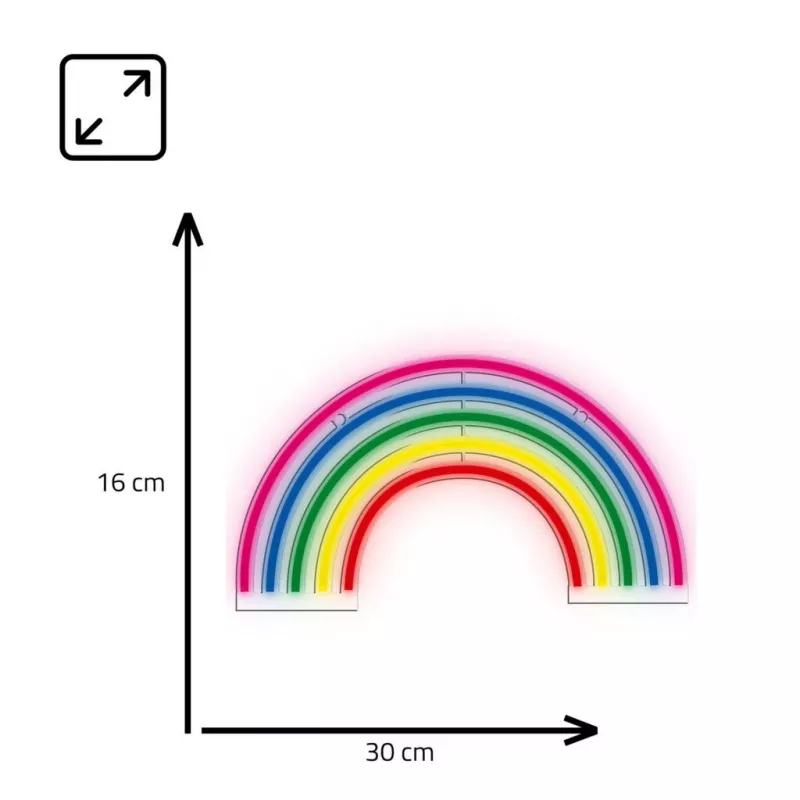 Manta SNL33MTT Style Neon RAINBOW RGB LED juostinis šviestuvas 3m USB