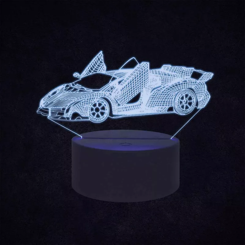 Manta SNL64RGB LED lempa, dekoratyvinis apšvietimas automobiliui, 3D RGB