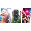 Manta SPK815 nešiojamas Bluetooth vakarėlių garsiakalbis su karaokė, 30W RMS, Disco LED, FM radiju, USB/SD/AUX
