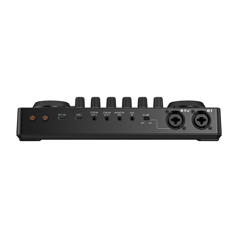 Maono AME2 GEN2 USB-C garso plokštė – 2 XLR/TRS kombinuotos įvestys, +48V fantominis maitinimas, baterijos veikimas