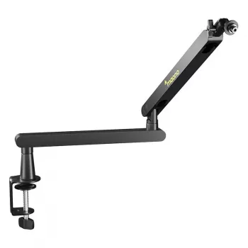 Maono BA92 Boom Arm (Juoda) - Reguliuojama mikrofono žirklinė rankena su stalo spaustuku ir grommet laikikliu