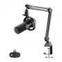 MAONO PD200WS dinaminis mikrofonas (juodas) – USB/XLR kardioidinis su RGB ir nuliniu vėlavimu stebėjimu