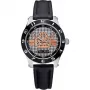 MARC ECKO E09502M1 Unisex Quartz Analog Watch 39mm Stainless Steel Case Black Silicone Band