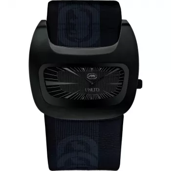 MARC ECKO E16077G2S Vyriškas kvarcinis analoginis laikrodis 50mm nerūdijantis plienas juodas ciferblatas