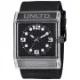 Marc Ecko vyriškas kvarcinis analoginis laikrodis E08513G6 44mm juodas ciferblatas silikoninis dirželis