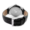 MARC ECKO Vyriškas Nerūdijančio Plieno Laikrodis E11591G1 - 45mm Kvarcinis Analoginis Juodas Ciferblatas Sidabrinė Apyrankė