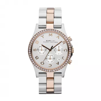 MARC JACOBS Women's MBM3106 Baker Quartz Analog Watch 38mm Two-Tone Stainless Steel