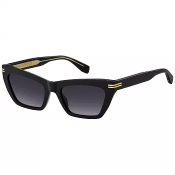 MARC JACOBS Moteriški MJ-1112-S-807 Kvadratiniai Akiniai Nuo Saulės Juodi/Pilki 54mm