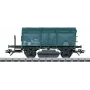Märklin 46049 HO G 10 uždengtas prekinis vagonas Deutsche Bundesbahn III era ruda
