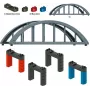 Märklin 72218 H0 tiesaus santvarinio tilto rinkinys C/K/M bėgiams, pilkas, 360 mm