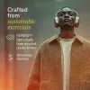 Marley Positive Vibration Rebel belaidės ausinės ant ausų su aktyviu triukšmo slopinimu, Bluetooth 5.0 – kreminės spalvos
