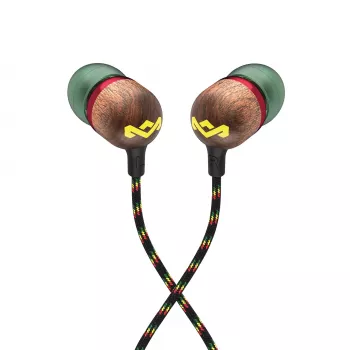 Marley Smile Jamaica In-Ear Wired Earbuds su mikrofonu ir USB-C, 9mm tvarkyklės – Rasta (EM-JE042-RA)