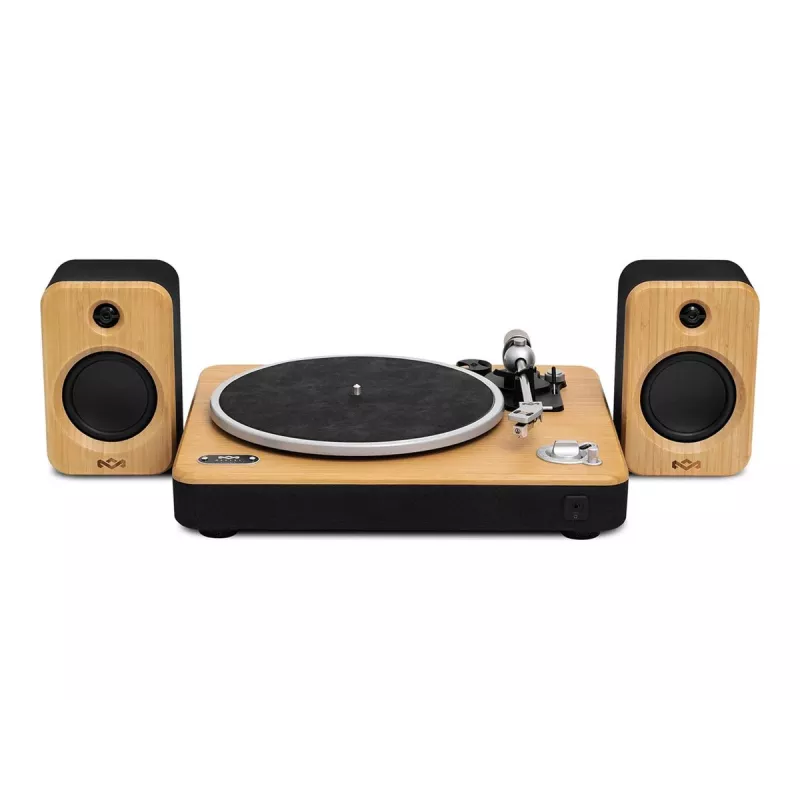 Marley Stir It Up Wireless 2+ Bluetooth Turntable su garsiakalbiais