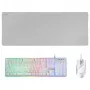 Mars Gaming MCPX RGB White Gaming Combo Kit (Klaviatūra, Pelė, Pelės kilimėlis)