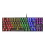 MARS GAMING MK80 mechaninė klaviatūra - laidinė USB - AZERTY išdėstymas - OUTEMU raudoni jungikliai - RGB apšvietimas - pilno dydžio - juoda