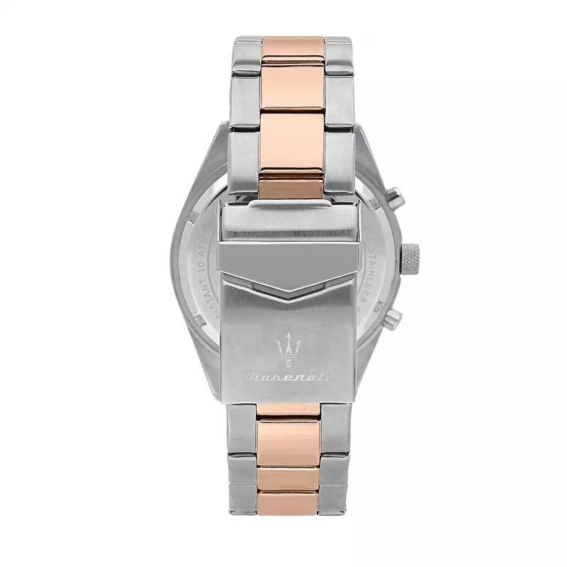Maserati vyriškas Potenza kvarcinis analoginis laikrodis R8853100040 43mm juodas ciferblatas juoda oda