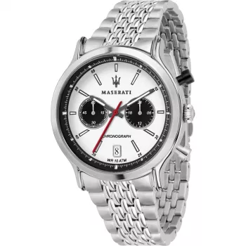 Maserati vyrų kvarcinis laikrodis R8873638004 42mm juodas ciferblatas odinis dirželis