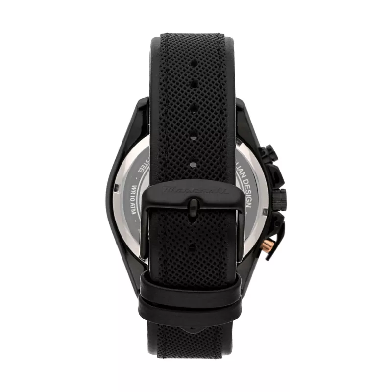 Maserati vyriškas Successo chronografinis kvarcinis laikrodis R8871612038 45mm mėlynas ciferblatas sidabrinis nerūdijantis plienas