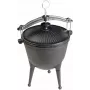 MASTER GRILL Ketaus medžioklinis katilas MG629 – 8L, iš anksto pagardintas, skirtas laužui ir maisto gaminimui lauke