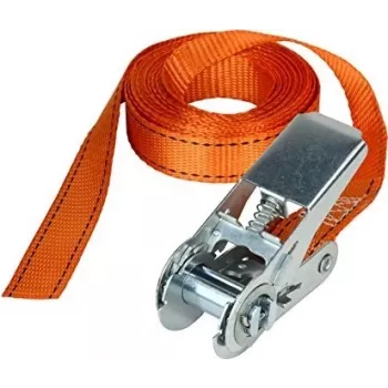 Master Lock Ratchet Tie-Down Strap 3209EURDAT - 5m, 400kg WLL, Orange