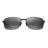MAUI JIM 797-2M Unisex Cat Eye Akiniai Matinė Juoda Neutrali Pilka 57mm