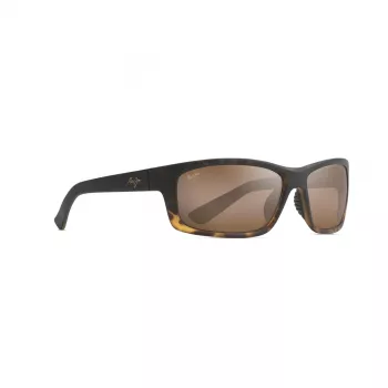 MAUI JIM H766-10MF Unisex stačiakampiai akiniai nuo saulės, matiniai juodi, neutraliai pilki, 58 mm