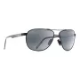 MAUI JIM vyriški poliarizuoti akiniai nuo saulės 728-2M - matinio juodo rėmelio, neutraliai pilki lęšiai