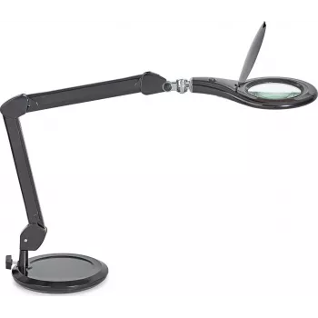 MAUL LED didinamoji lempa Makro su stovu, juoda