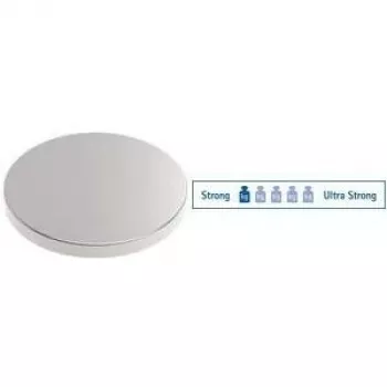 MAUL lipnus neodimio magneto diskas, 10 mm skersmens, 1 mm storio, nikeliuotas, 0,5 kg laikymo jėga, 1 vnt. 6167196