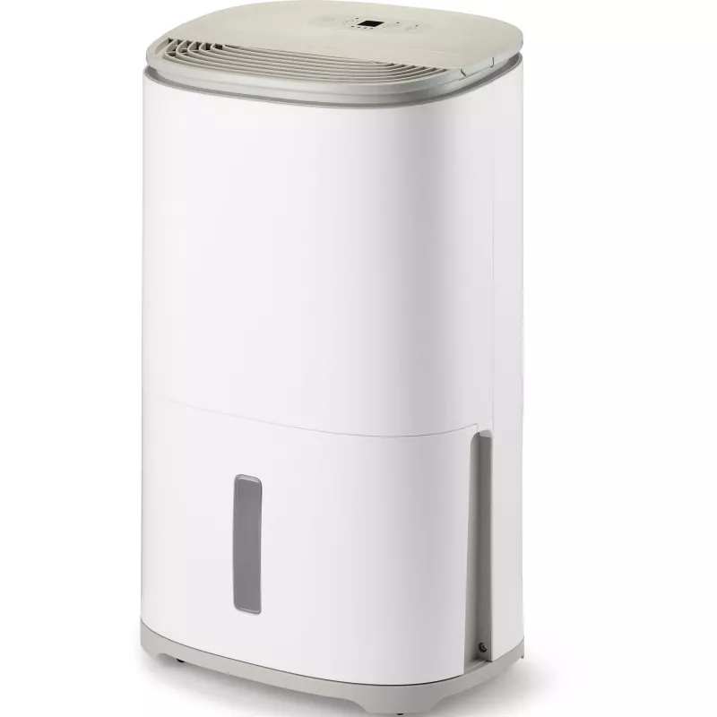 MEACO Dry Arete One 25L Kompresorinis oro sausintuvas ir oro valytuvas (balta/smėlio, 267 W, iki 125 m² patalpoms)