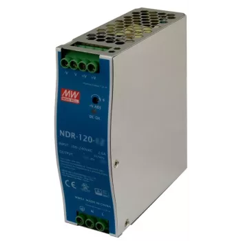 MEAN WELL DIN bėgio perjungiamasis maitinimo šaltinis NDR-120-48 48V/120W/2.5A