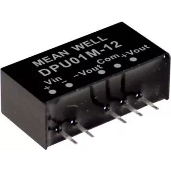 MEAN WELL DPU01L-12 1W DC-DC keitiklio modulis 12V įėjimas 12V išėjimas SIP